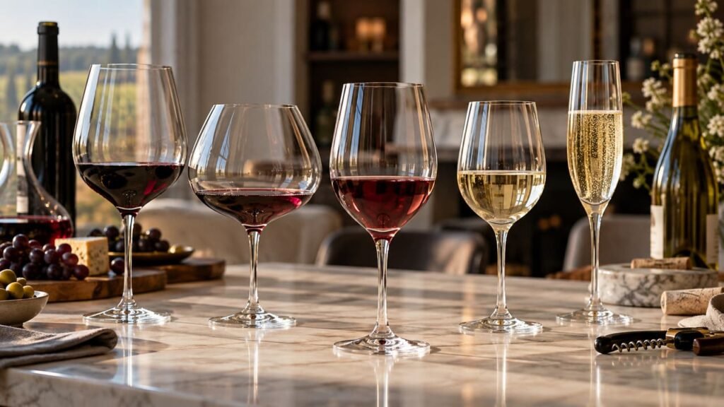 tipos de copas de vino